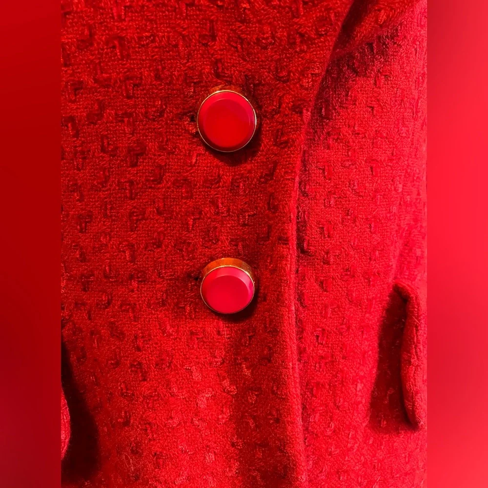 Karl Lagerfeld 1980s Red Jacket